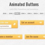 Vista previa de una de las animaciones de botones en CSS3