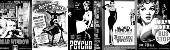 Brushes de posters de películas retro