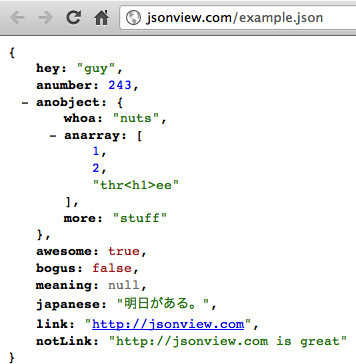 formatear visualizacion documento json en Chrome y Firefox