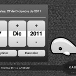 selector de fechas estilo android