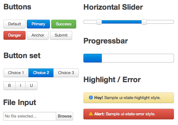 set de estilos UI para jQuery