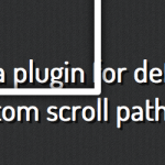 scroll path con jQuery