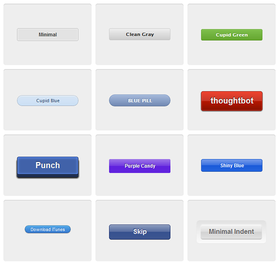 botones con distintas formas con CSS3