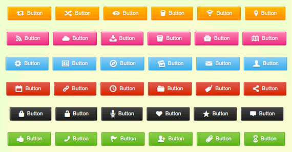 botones pictogramas CSS3