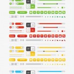 Vista previa de elementos UI vectorizados