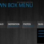 Vista previa de Slide Down Box Menu