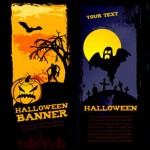 Vista previa de banners para Halloween