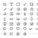 Iconos vectoriales sketch