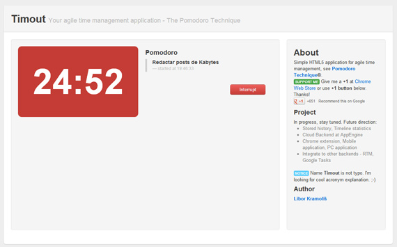 Timer Pomodoro en Chrome