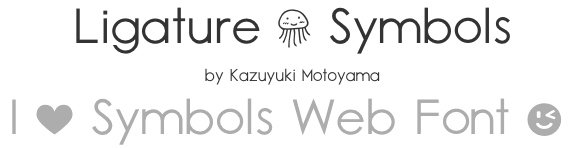 simbolos en formato web font