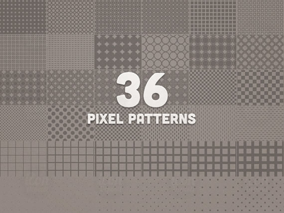 Vista previa de patrones píxel en formato PAT