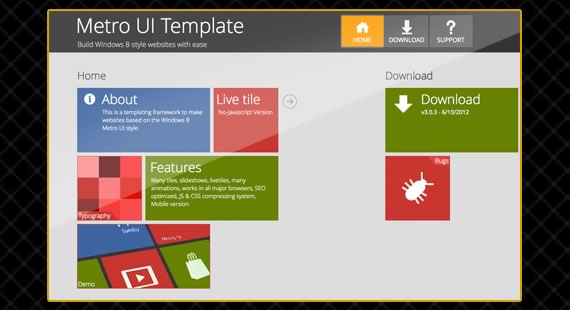 Generador de interface metro con PHP