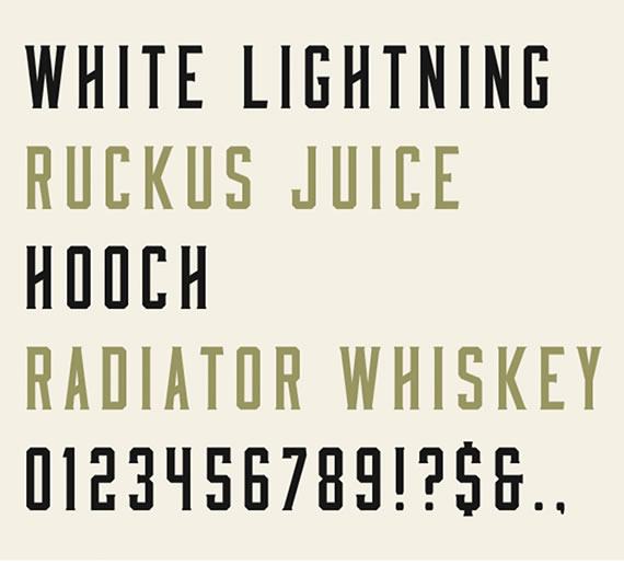 Moonshine Typeface