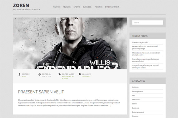 Theme responsive liviano