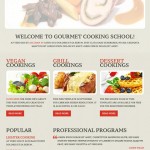 Plantilla web HTML para gastronomía