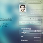 Elementos UI Transparentes en PSD