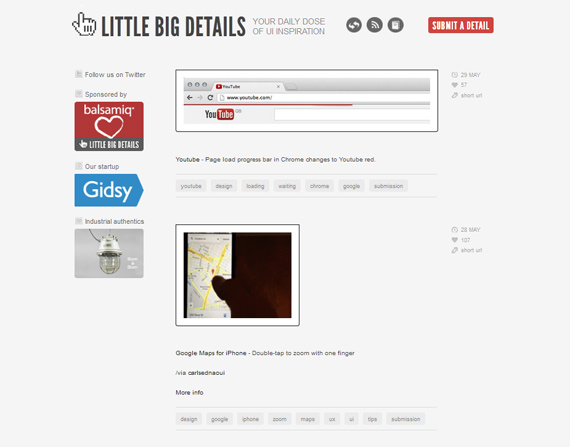 Little Big Details: Pequeños detalles de la web