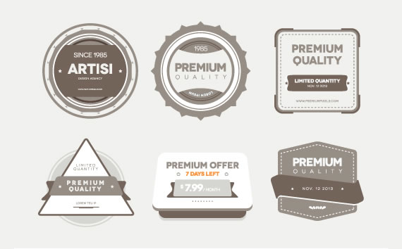 Badges calidad premium