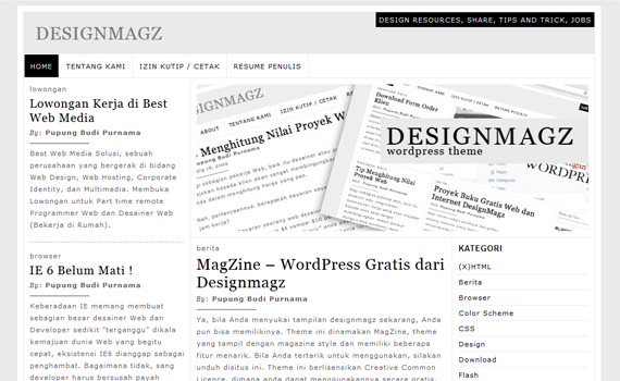 Theme para Wordpress estilo magazine