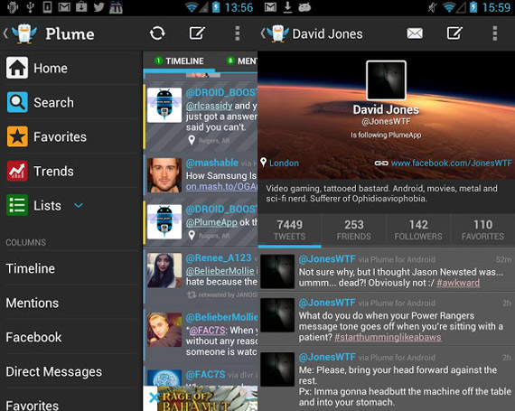 Cliente de Twitter para Android