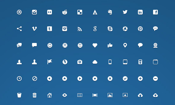 Mini iconos gratuitos PSD