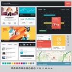 UI Kit estilo plano