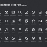 Iconos planos en PSD