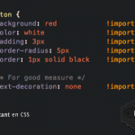 como utilizar important CSS