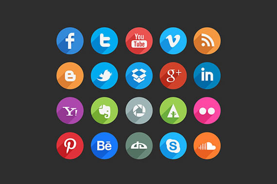 Colección de iconos para redes sociales