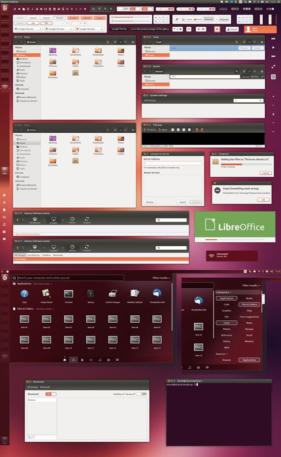 Elementos GUI de Ubuntu