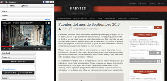 Mejoras para YouTube desde Firefox