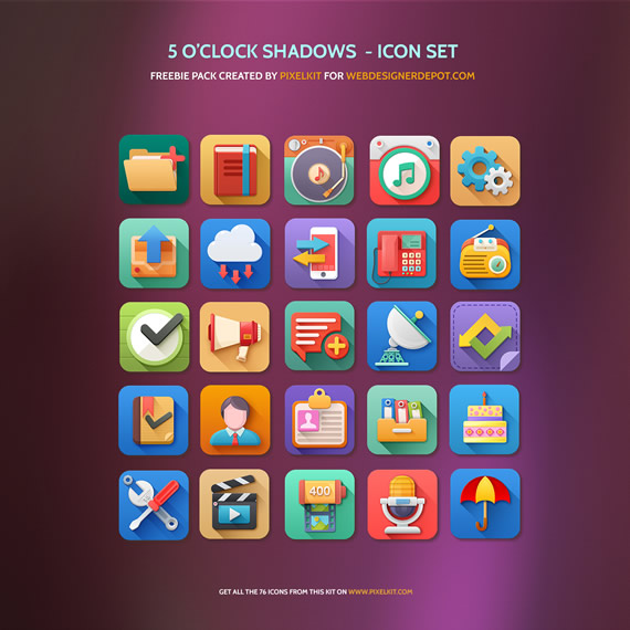 5 O'Clock shadow Icons