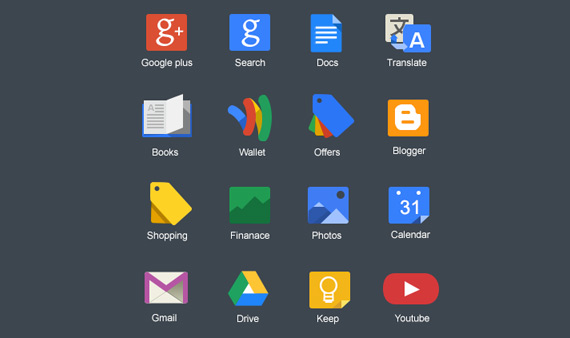 Iconos de los productos de Google
