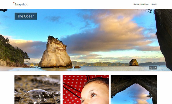 Snapshot: Theme de WordPress para fotógrafos