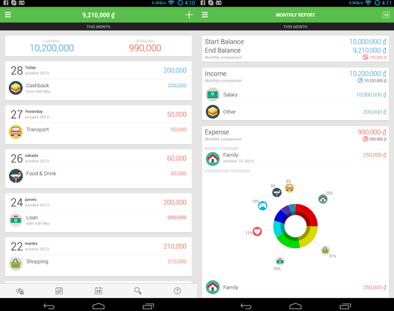 Money Lover: Controlar gastos desde Android