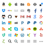 iconos populares web font
