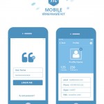 Mobile Wireframe Kit PSD