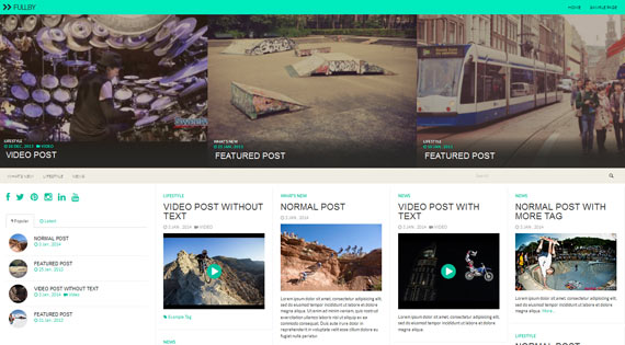 Themes gratis para WordPress: Fullby