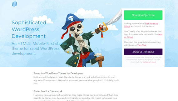 Bones: theme base para WordPress gratis