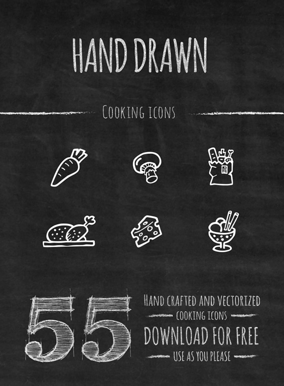 Hand Drawn Cooking Icons