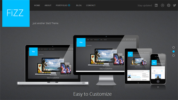 Themes gratis para WordPress: Fizz