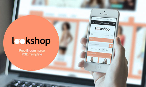 LookShop: Theme e-commerce gratis PSD