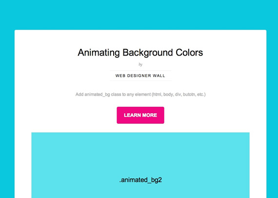 Animated Color Backgrounds