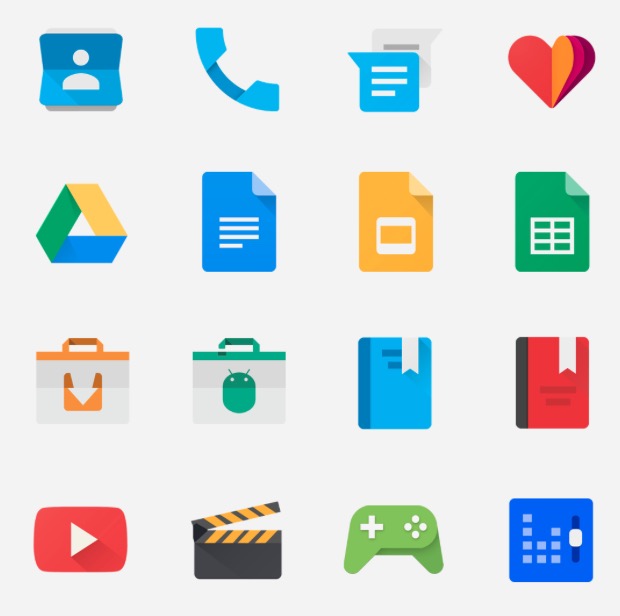 Paquete de iconos estilo Android Lollipop