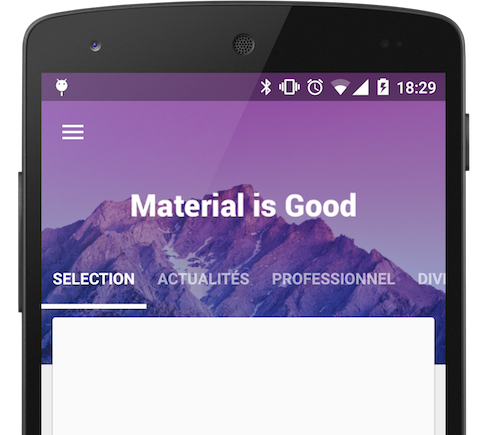 Recurso gratuito para Android: Material View Pager