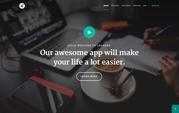 Lhander: plantilla web HTML5 y CSS3