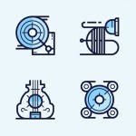 Paquete de iconos sobre música en formato .SVG
