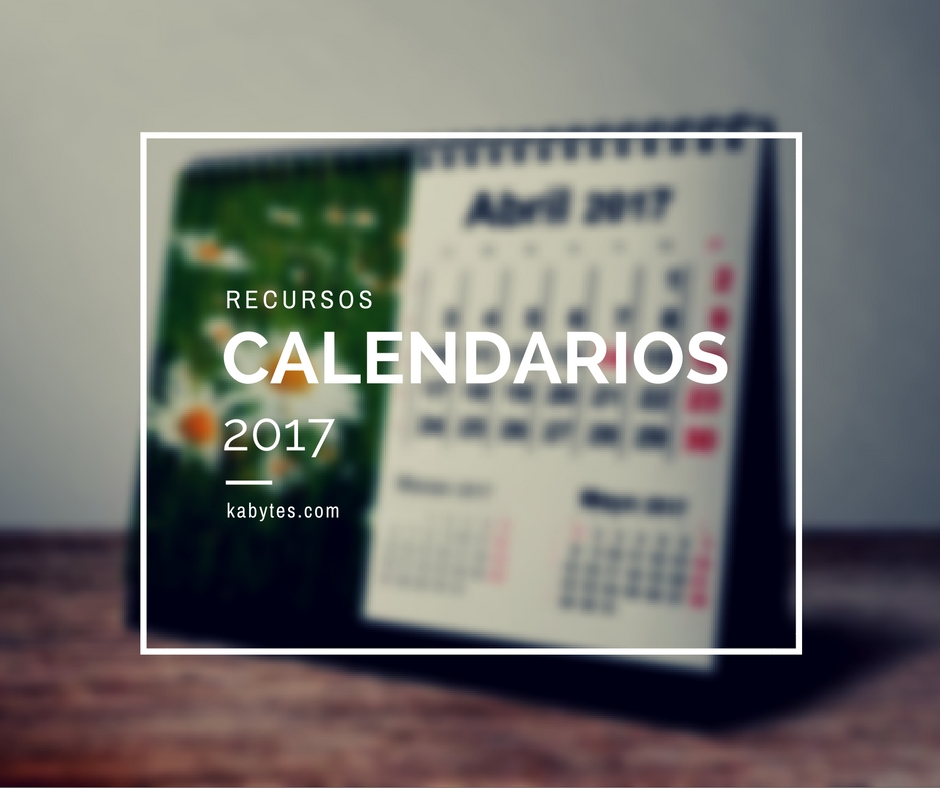 Plantillas de calendarios 2017 para imprimir