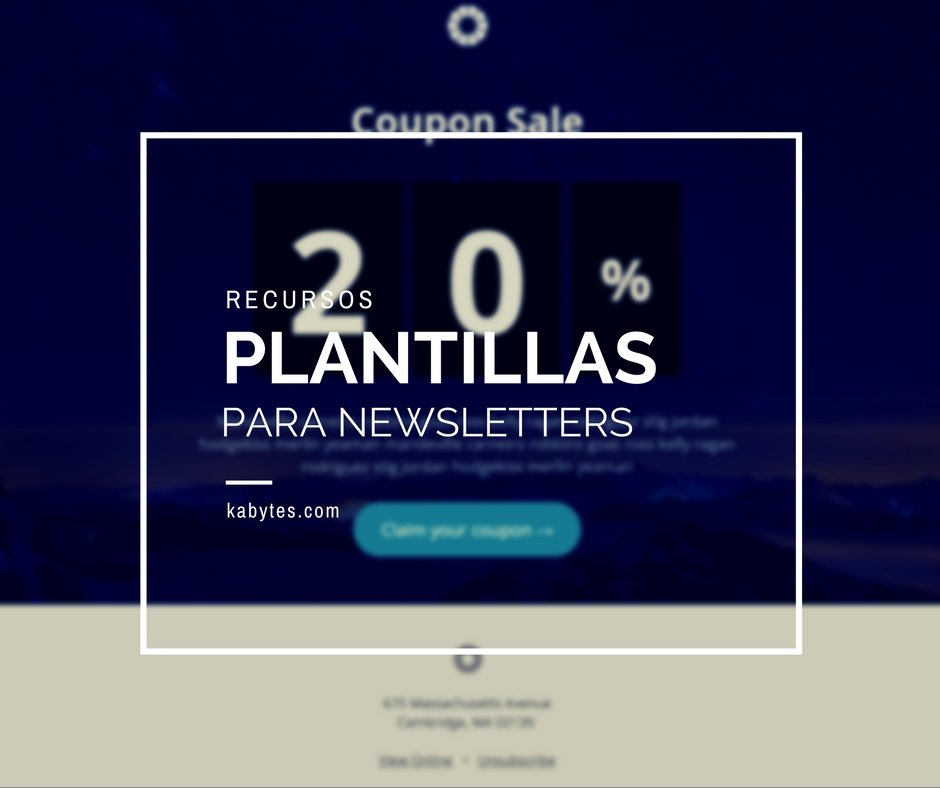 Plantillas HTML para newsletters adaptables